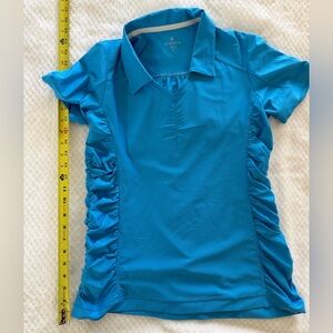 Athleta Women's Blue Short Sleeve Top, L